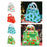 10Pcs Party Favor Boxes Holiday Christmas Gift Bags for Candy Cupcake Bakery White