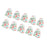 10Pcs Party Favor Boxes Holiday Christmas Gift Bags for Candy Cupcake Bakery White