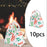 10Pcs Party Favor Boxes Holiday Christmas Gift Bags for Candy Cupcake Bakery White