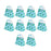 10Pcs Party Favor Boxes Holiday Christmas Gift Bags for Candy Cupcake Bakery Blue