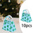 10Pcs Party Favor Boxes Holiday Christmas Gift Bags for Candy Cupcake Bakery Blue