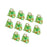 10Pcs Party Favor Boxes Holiday Christmas Gift Bags for Candy Cupcake Bakery Green