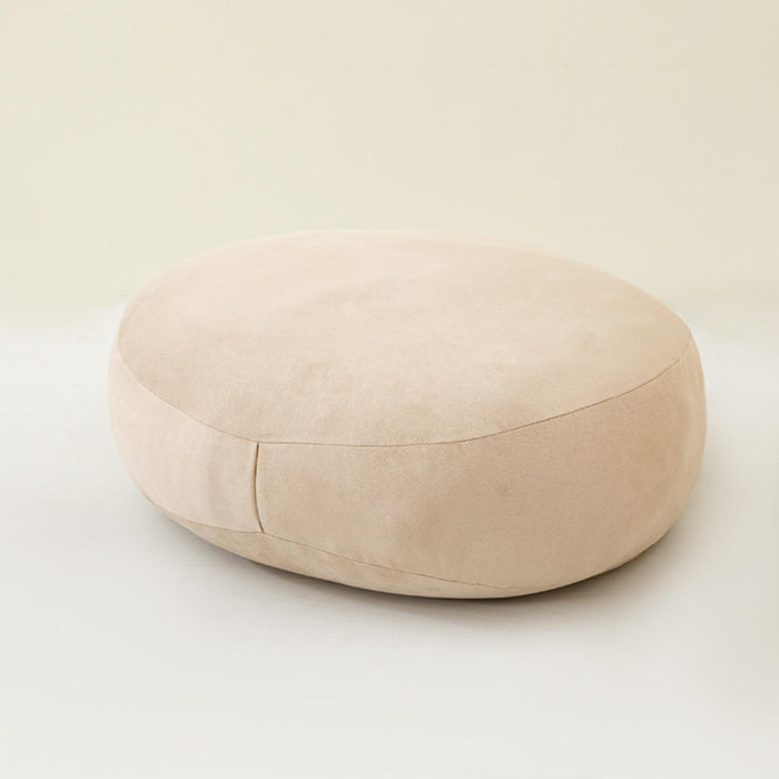 Throw Pillow Large Round Floor Pillow for Floor Seating Yoga Sofa Bed Adults Beige