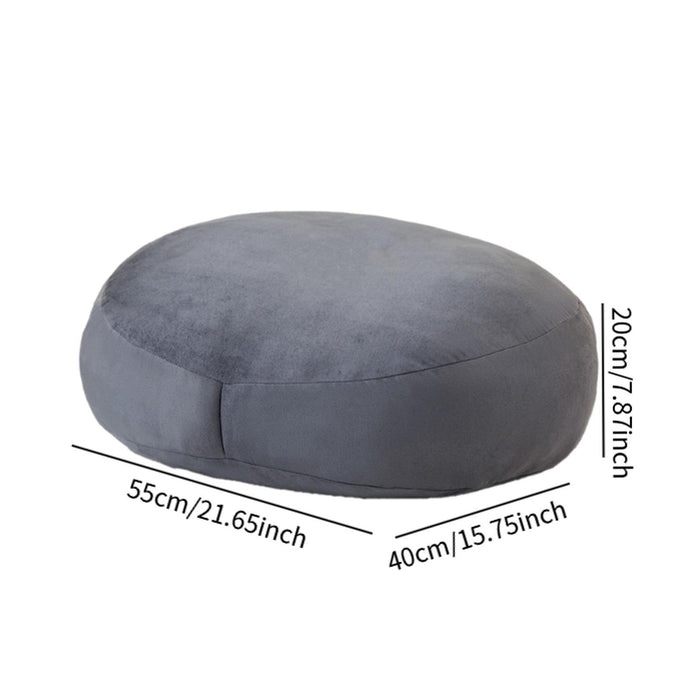 Throw Pillow Large Round Floor Pillow for Floor Seating Yoga Sofa Bed Adults Black