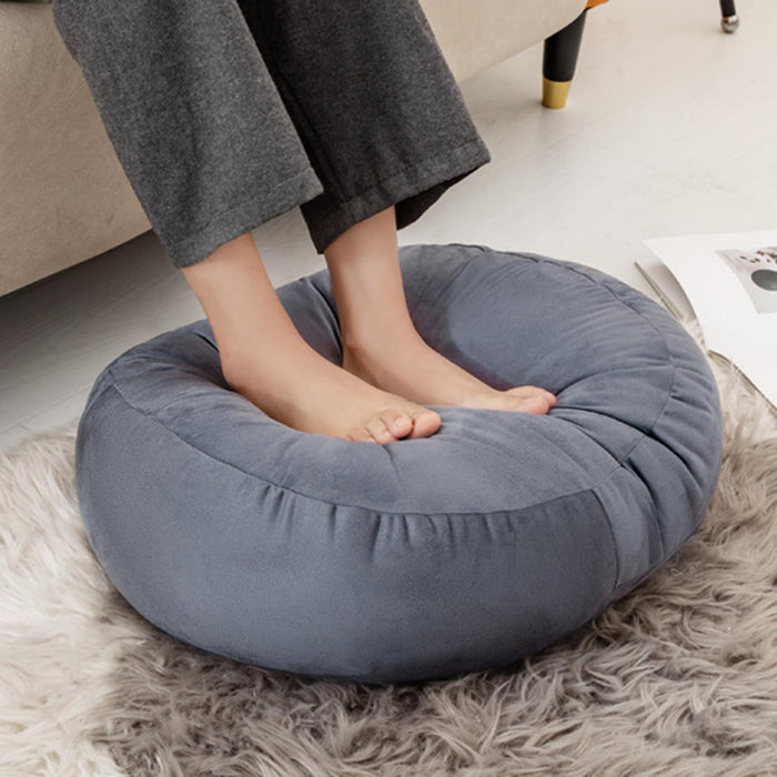 Throw Pillow Large Round Floor Pillow for Floor Seating Yoga Sofa Bed Adults Black