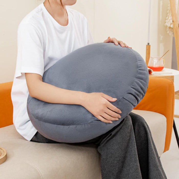 Throw Pillow Large Round Floor Pillow for Floor Seating Yoga Sofa Bed Adults Black