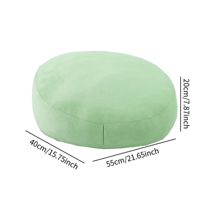 Throw Pillow Large Round Floor Pillow for Floor Seating Yoga Sofa Bed Adults Green