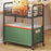 2-tier Rolling Utility Cart Movable Rolling Cart for Nursery Playroom Office Small