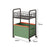 2-tier Rolling Utility Cart Movable Rolling Cart for Nursery Playroom Office Small