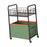 2-tier Rolling Utility Cart Movable Rolling Cart for Nursery Playroom Office Small