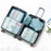 7x Packing Cubes Luggage Packing Organizers for Family Breaks Business Trips Dark Blue