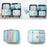 7x Packing Cubes Luggage Packing Organizers for Family Breaks Business Trips Light Blue