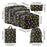 7x Packing Cubes Luggage Packing Organizers for Family Breaks Business Trips Lemon Black