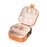 Jewelry Box Women Compact Trendy Jewellery Case for Bracelets Rings Holidays Orange