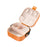 Jewelry Box Women Compact Trendy Jewellery Case for Bracelets Rings Holidays Orange