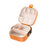 Jewelry Box Women Compact Trendy Jewellery Case for Bracelets Rings Holidays Orange