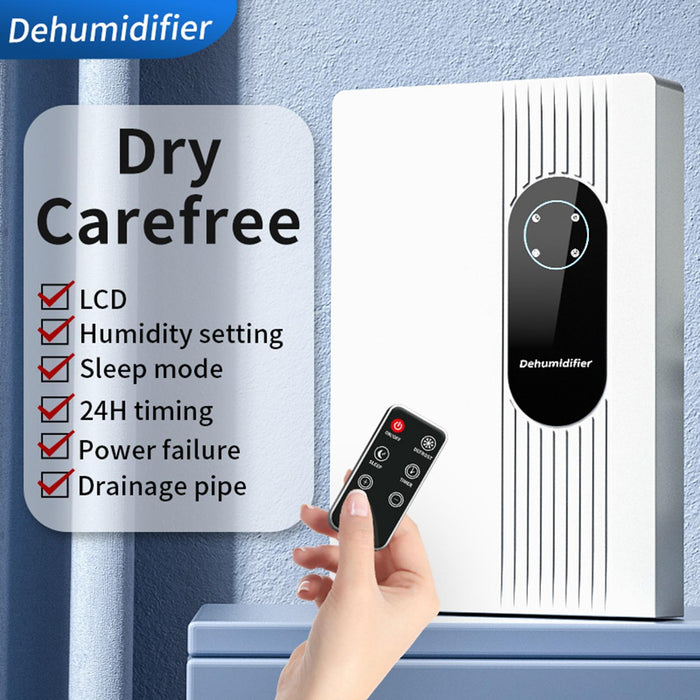 Home Dehumidifier US Adapter Plug Portable Dehumidifier for Bedroom Bathroom 42 w