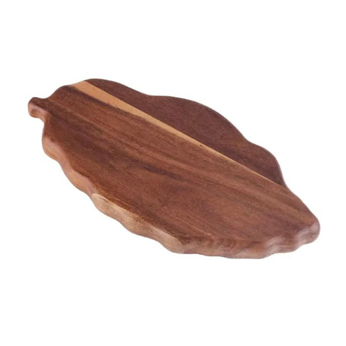 Wooden Leaf Serving Tray Novelty Tea Tray for Breakfast Appetizer Home Decor