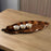 Wooden Leaf Serving Tray Novelty Tea Tray for Breakfast Appetizer Home Decor