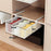 Underwear Drawer Organizer Pull Out Storage Boxes for Bras Panties Bathroom With Grid