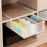 Underwear Drawer Organizer Pull Out Storage Boxes for Bras Panties Bathroom With Grid