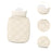 Hot Water Bag Reusable Convenient Soft Hot Water Pouch for Office Home Feet Beige