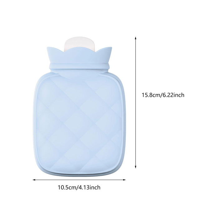 Hot Water Bag Reusable Convenient Soft Hot Water Pouch for Office Home Feet Blue