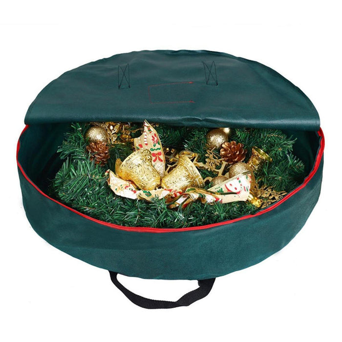 Artificial Wreath Bag Xmas Wreath Storage Case Home Decor Wreath Storage Bag 74cmx17cm