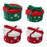 Christmas Basket Multipurpose Cute Cotton Rope Basket for Desk Bedside Table Green 25x16cm