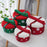 Christmas Basket Multipurpose Cute Cotton Rope Basket for Desk Bedside Table Green 25x16cm