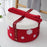 Christmas Basket Multipurpose Cute Cotton Rope Basket for Desk Bedside Table Red 25x16cm