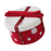 Christmas Basket Multipurpose Cute Cotton Rope Basket for Desk Bedside Table Red 22x12cm