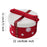 Christmas Basket Multipurpose Cute Cotton Rope Basket for Desk Bedside Table Red 22x12cm