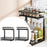 Under Sink Organizer Office Storage Rack Bathroom Pull Out Cabinet Organizer Black 2