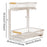 Under Sink Organizer Office Storage Rack Bathroom Pull Out Cabinet Organizer White 2