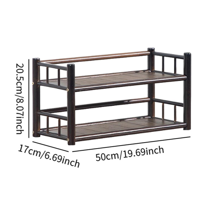 Tabletop Display Rack Multi Layer Jars for Dorm Room Cabinet Home Decoration 2 Layer