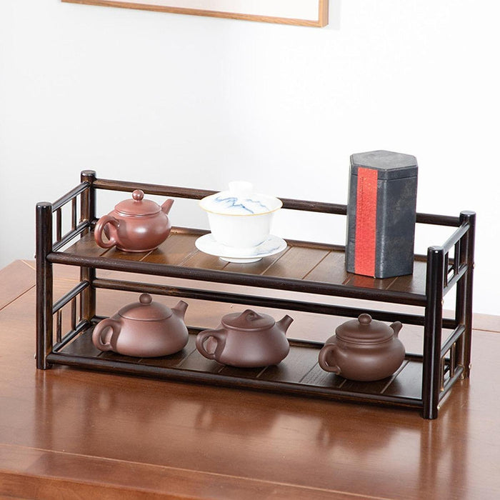 Tabletop Display Rack Multi Layer Jars for Dorm Room Cabinet Home Decoration 2 Layer