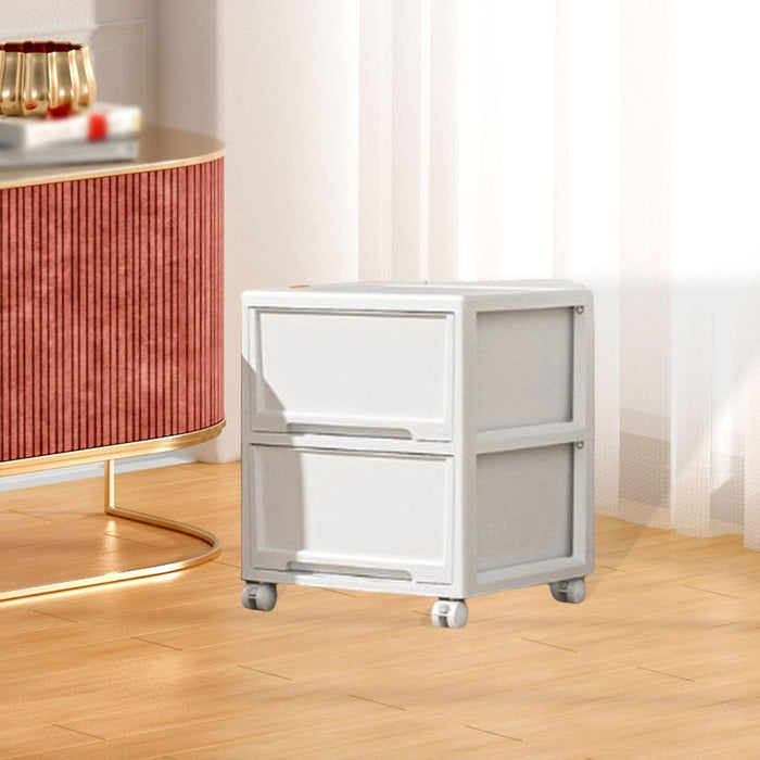 Storage Drawers with Wheels Multipurpose Storage Bin for Dorm Dresser Closet