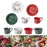 1PC Christmas Dinnerware Round Ceramic for Any Special Occasion Indoor Party White Plate