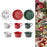 1PC Christmas Dinnerware Round Ceramic for Any Special Occasion Indoor Party White Plate