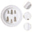 1PC Christmas Dinnerware Round Ceramic for Any Special Occasion Indoor Party White Plate