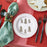 1PC Christmas Dinnerware Round Ceramic for Any Special Occasion Indoor Party White Plate