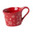 1PC Christmas Dinnerware Round Ceramic for Any Special Occasion Indoor Party Red Mug