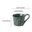 1PC Christmas Dinnerware Round Ceramic for Any Special Occasion Indoor Party Green Mug