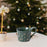 1PC Christmas Dinnerware Round Ceramic for Any Special Occasion Indoor Party Green Mug