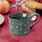 1PC Christmas Dinnerware Round Ceramic for Any Special Occasion Indoor Party Green Mug