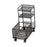 Under Desk Utility Cart Mobile Rolling Cart for Dressing Room Farmhouse Home Black Three Layer