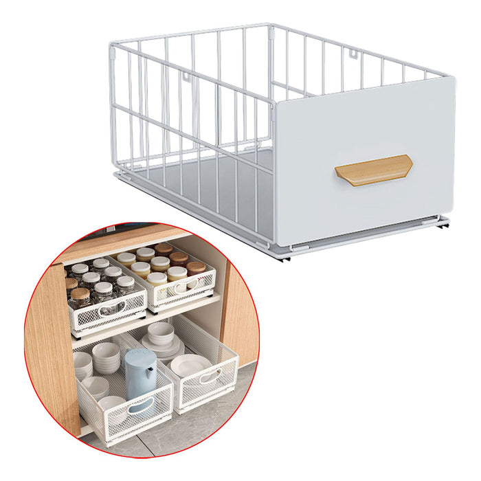 Pull Out Cabinet Organizer Space Saving for Cabinets Under Sink Living Rooms 45cmx24cmx18cm