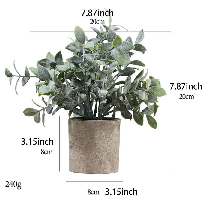 3 Pieces Artificial Potted Plants Artificial Bonsai for Office Bedroom Shelf