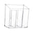 Wall Mounted Organizer Bins Toothbrush Holder for Dorms Countertop Apartment